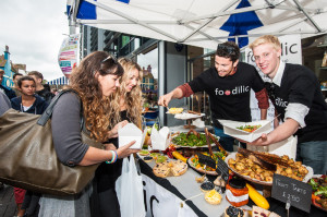 Sunday 8th September 2013 Big Sussex Market on New Road, Brighton - part of the Brighton & Hove Food and Drink Festival, East Sussex, UK