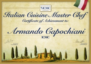 I.C.M.C. Diploma Italian Cuisine Master Chef