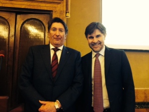 Enrico Lupi con il Vice Ministro Andrea Olivero