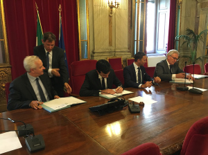 La firma del Protocollo tra MIPAAF, ICQRF, AICIG, FEDERDOC ED e-Bay