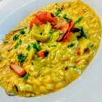 Risotto con carciofi allo zafferano