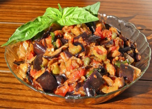 caponata vaso di vetro
